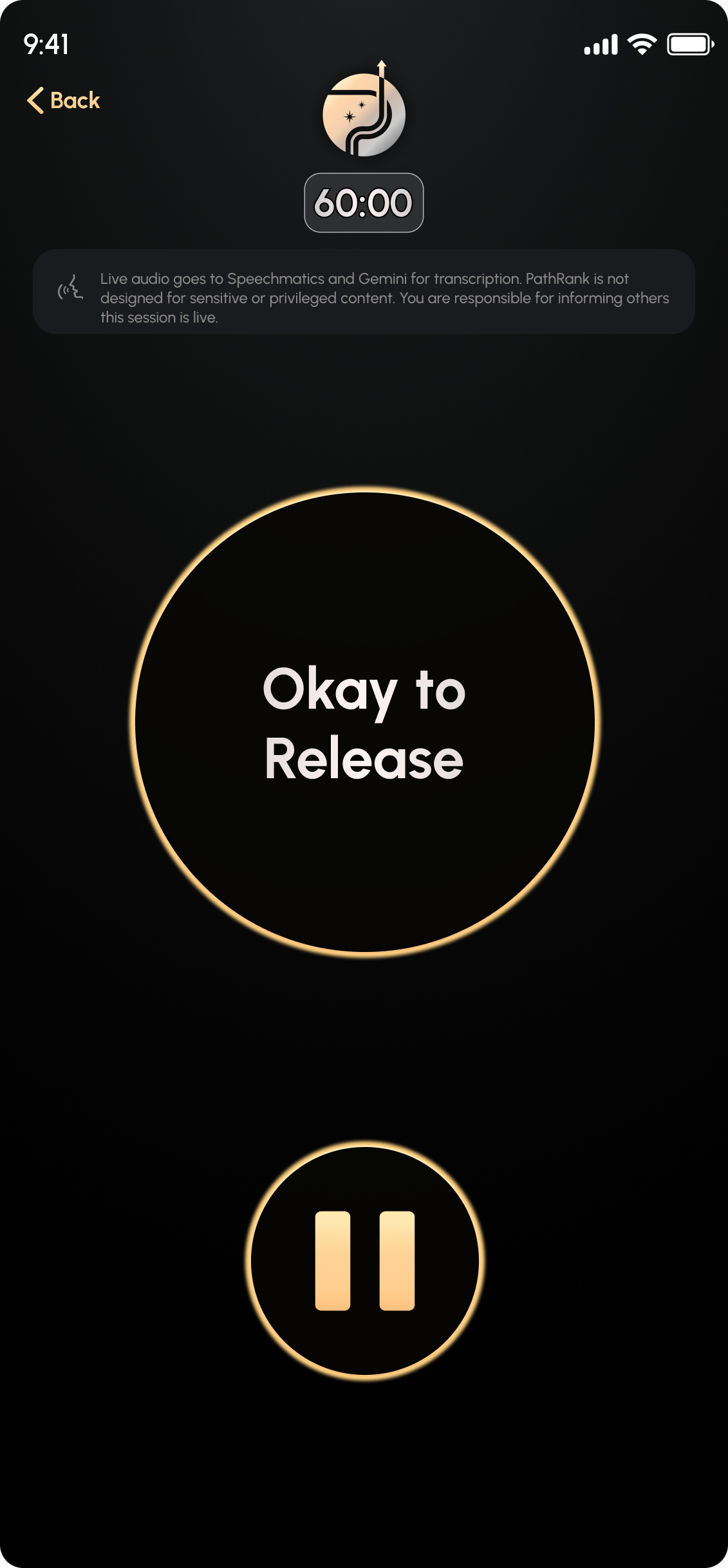 Long-press the PathRank AI button